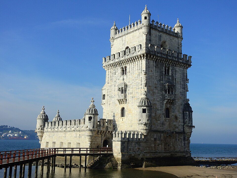 Belém Tower beside the Tagus.